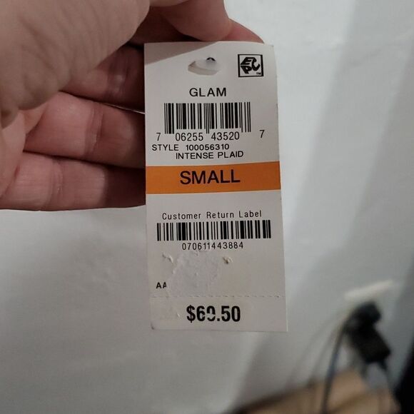 INC Sheer Peplem Blouse w/Gold Metallic & Bell Sleeves with Free Bralette - Picture 10 of 15